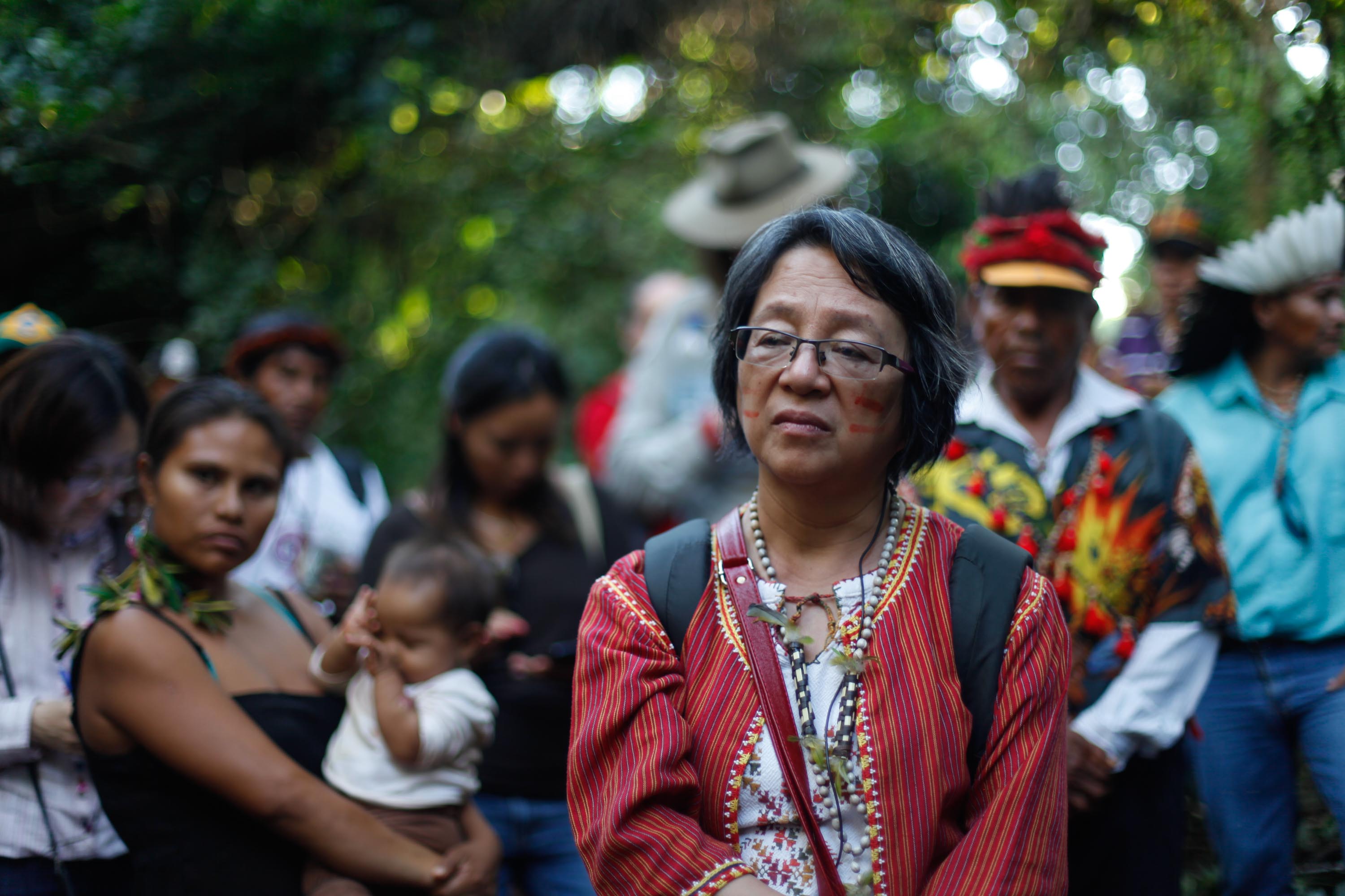 Relatora da ONU, Victoria Tauli-Corpuz, em visita a comunidades indígenas no Mato Grosso do Sul. Foto: Ruy Sposati/Cimi-MS