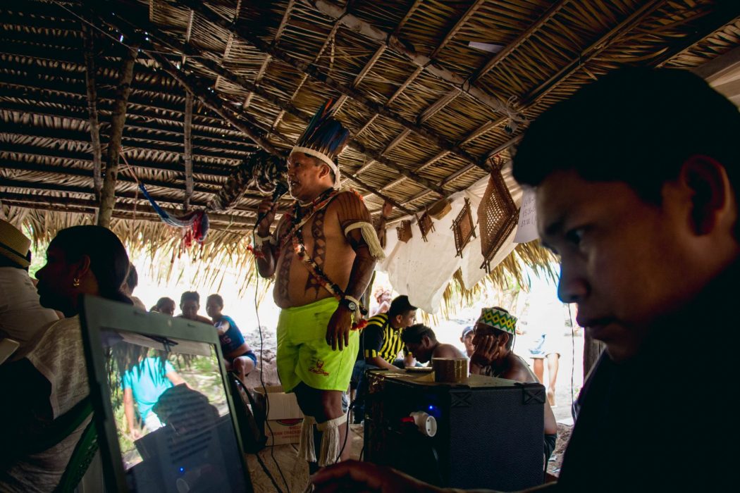 Assembleia Munduruku do Médio Tapajós, em 2016. Os Munduruku são um dos povos que tem um protocolo de consulta já elaborado. Foto: Tiago Miotto/Cimi