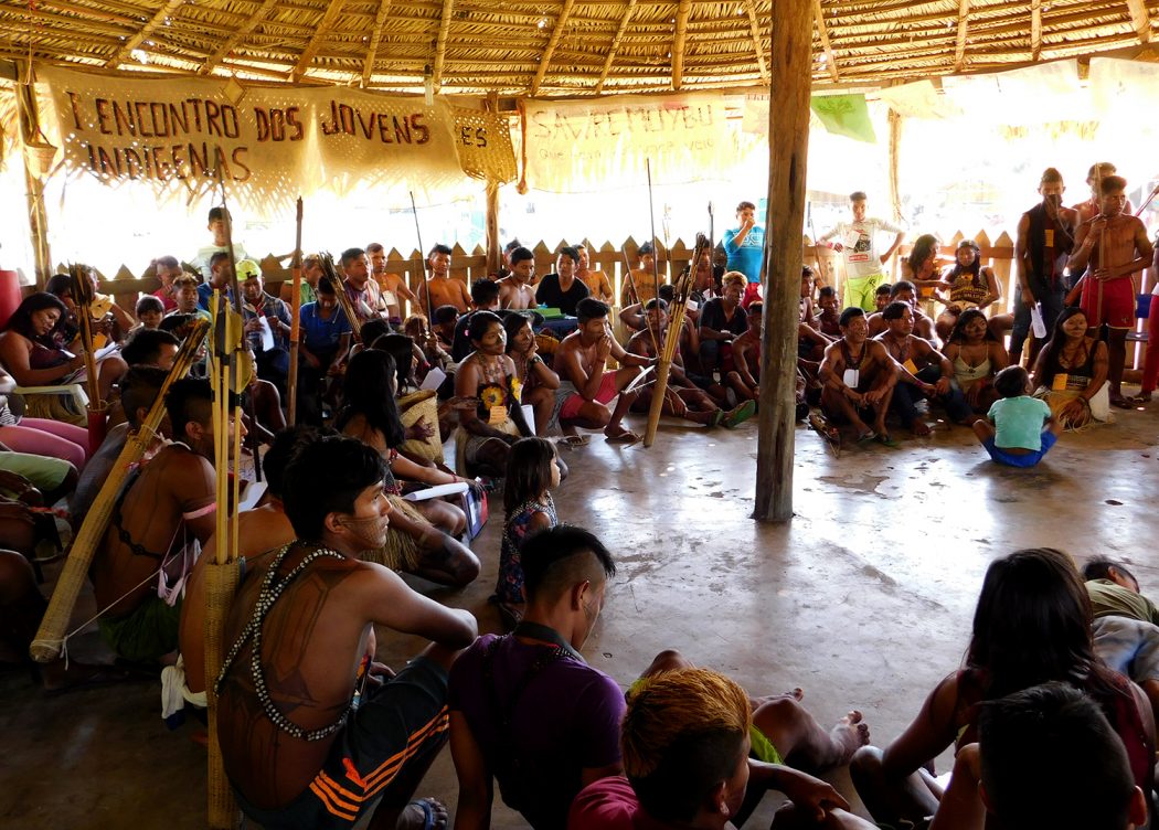Primeiro Encontro de Jovens Munduruku ocorreu na TI Sawre Muybu entre os dias 22 e 25 de julho. Foto: Bárbara Dias/Cimi Norte 2