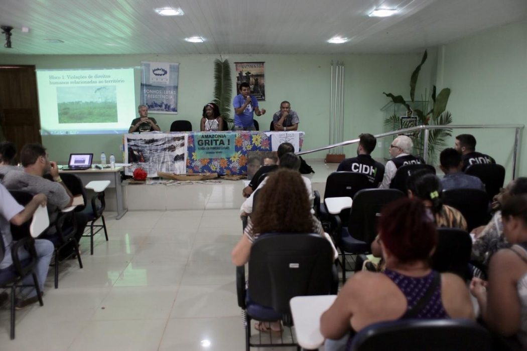 Delegação da CIDH recebeu denúncias e ouviu relatos de violações de direitos humanos em Altamira (PA). Foto: CIDH/divulgação