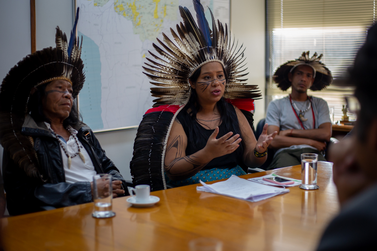 Lideranças indígenas participaram de diversas reuniões no MPF. Foto: Tiago Miotto/Cimi