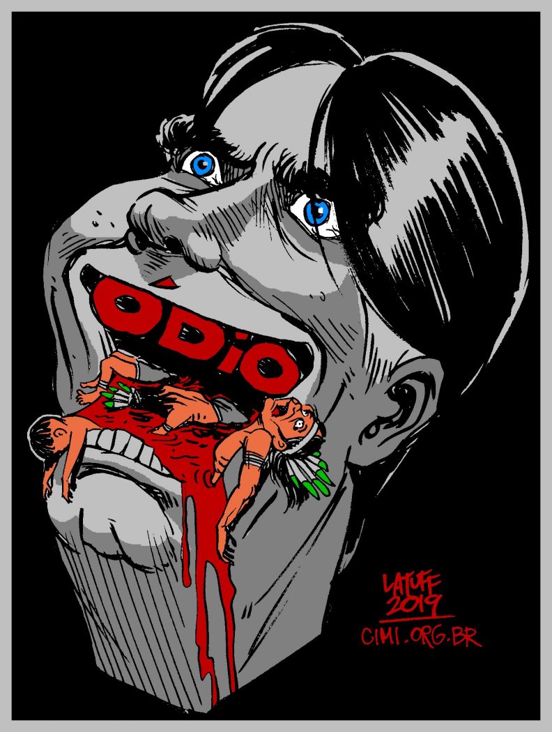 Bolsonaro tornou-se uma boa distração no momento em que o sistema econômico de dominação precisa se rearranjar e explorar ainda mais a pobreza. Charge de Carlos Latuff