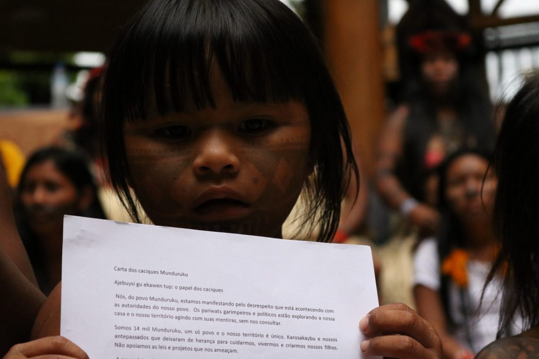 Carta dos caciques Munduruku, “Ajebuyxi gu ekawen tup: o papel dos caciques”. Foto: Adi Spezia/Cimi