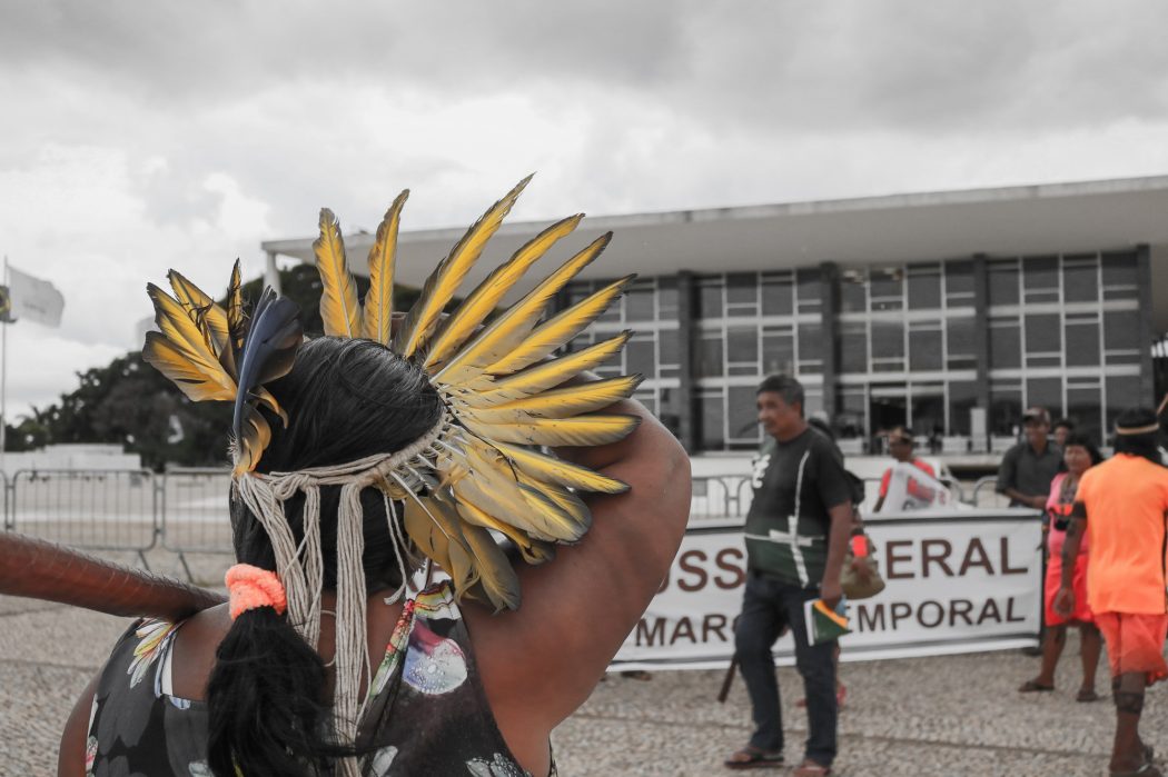 O marco temporal é uma interpretação restritiva da Constituição Federal, pretende limitar a demarcação territorial aos povos indígenas. Foto: Adi Spezia/Cimi