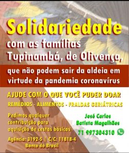 Solidariedade com o povo Tupinambá de Olivença – BA