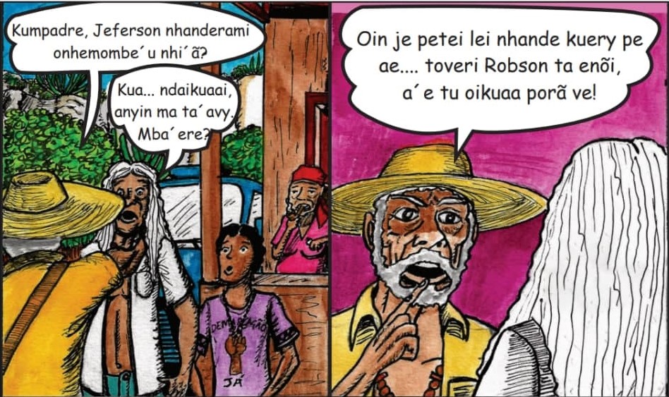 HQ em Guarani Mbya: organizações publicam cartilha em quadrinhos sobre povos originários em conflito com a lei