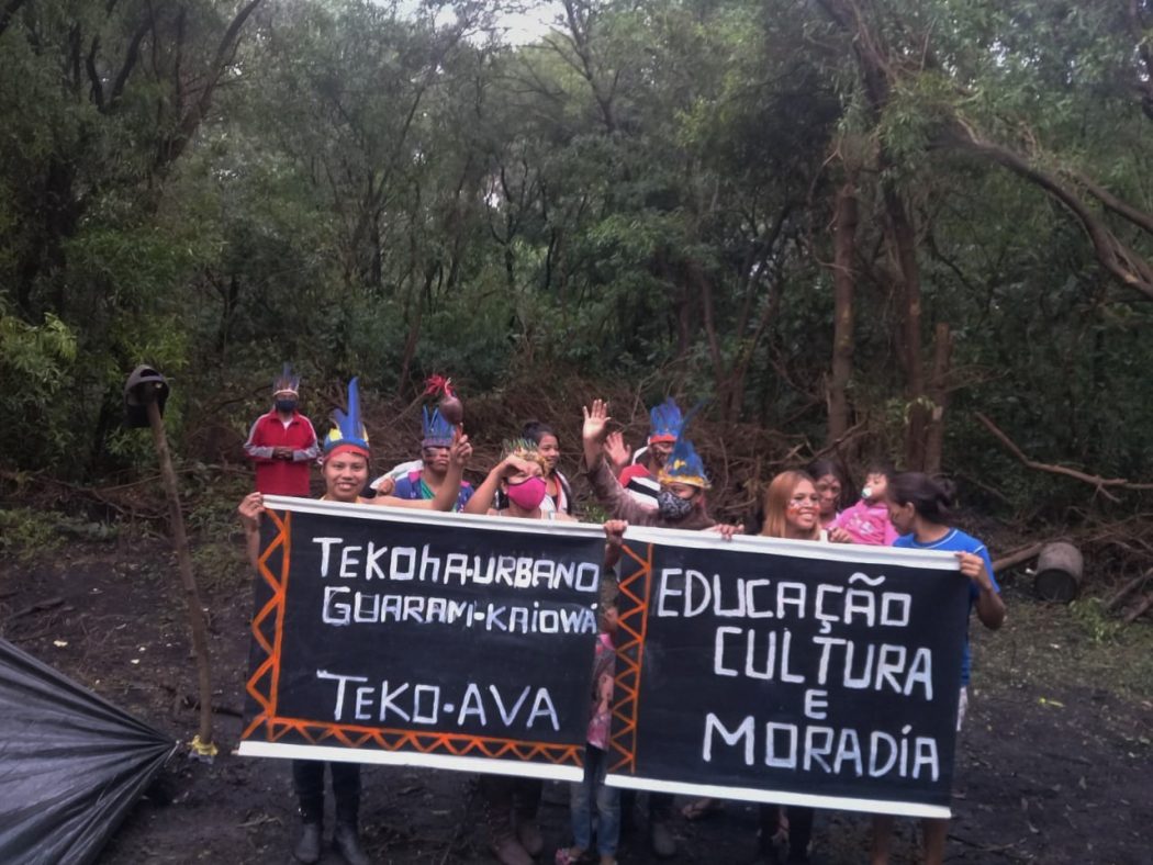 Registro do tekoha-urbano Teko-Ava, em Naviraí/MS. Foto: Povo Guarani Kaiowá