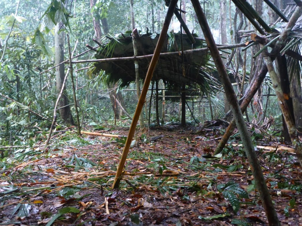 Tapiri de arquitetura comum dos povos Arawa que vivem na região sul do Amazonas. Foto: Adriana Huber/Cimi Norte 1