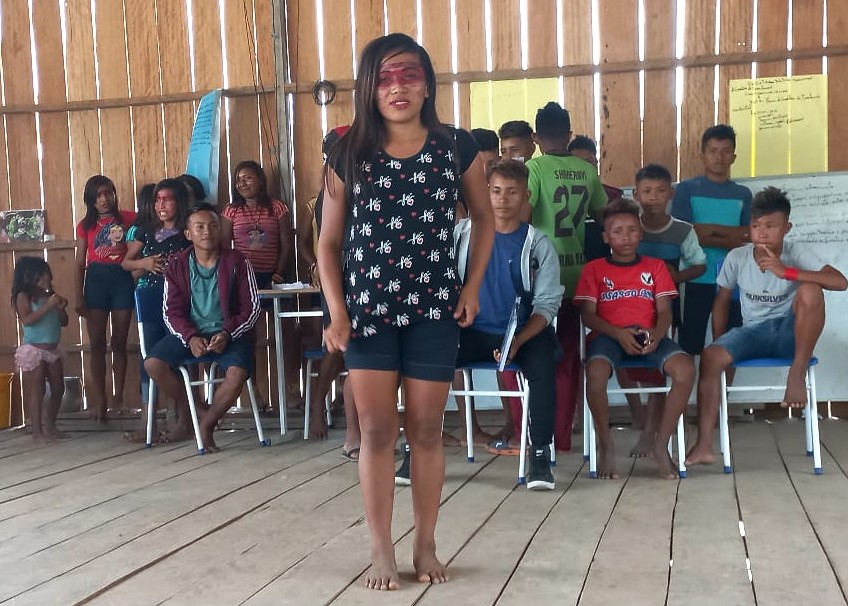 2º Encontro da Juventude Deni, na aldeia Morada Nova, Terra Indígena Deni. Rio Xeruã, Itamarati (AM). Foto: Pha'avi Deni