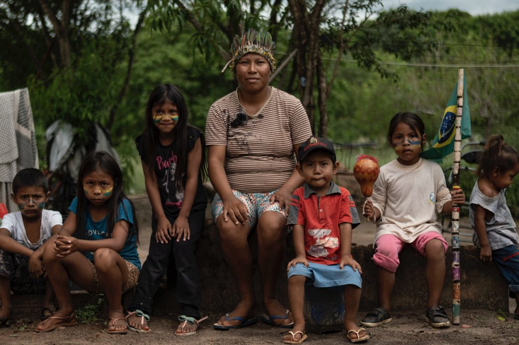 Preservar a língua e a cultura Guarani e Kaiowá entre as crianças da comunidade foi uma das motivações para a retomada de Mboreviry, em Naviraí (MS). Foto: Ruy Sposati/Cimi Regional Mato Grosso do Sul