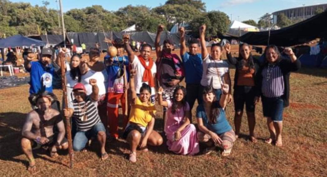 Povos indígenas de retomadas do Maranhão participam do ATL 2022. Foto: Rosa Tremembé