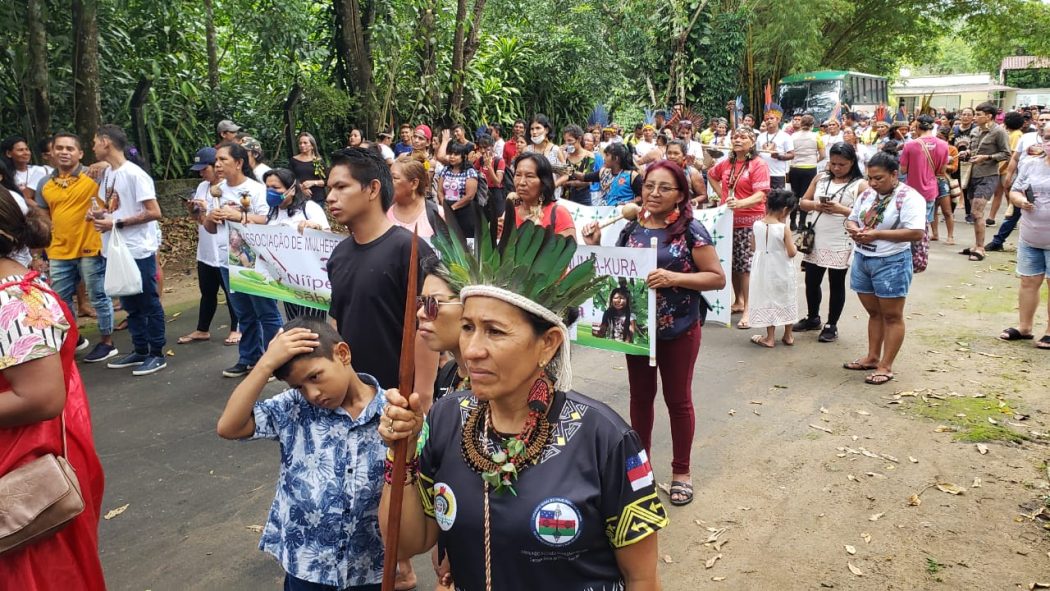 Mobilização reuniu indíngenas de diversos povos e organizações do Amazonas, no final de março. Foto: Steffanie Schmidt