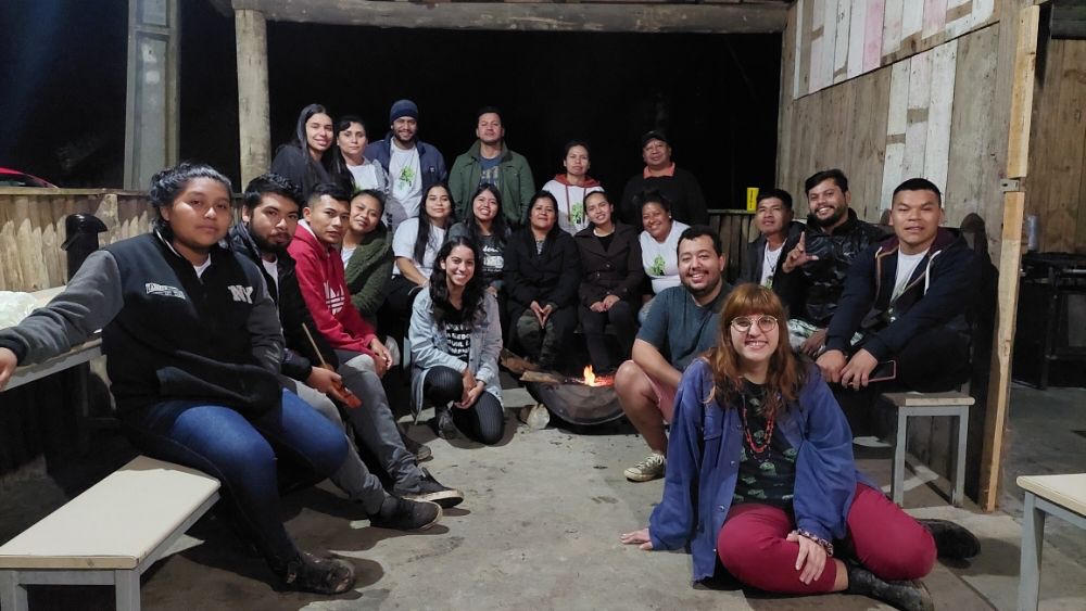 I Encontro de Jovens Comunicadoras(res) Indígenas da Arpinsul, em SC. Crédito: @vanessa_fe_ha 