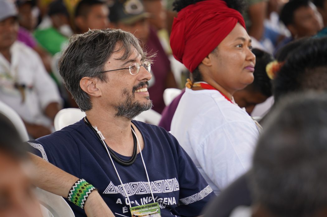Luiz Ventura, secretário do Cimi, na 52ª Assembleia Geral dos Povos Indígenas de Roraima. Foto: Adi Spezia /Cimi