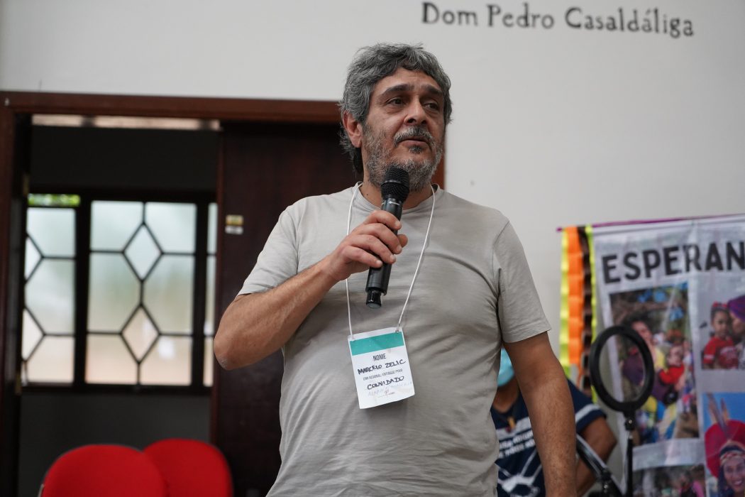 Marcelo Zelic, durante participação no Congresso de 50 anos do Cimi, em novembro de 2022, em Luziânia (GO). Foto: Maiara Dourado/Cimi