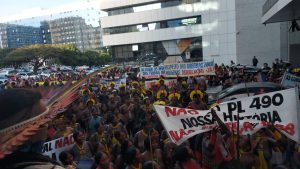Indígenas voltam a Brasília para acompanhar julgamento do caso de repercussão geral sobre direitos originários, no STF