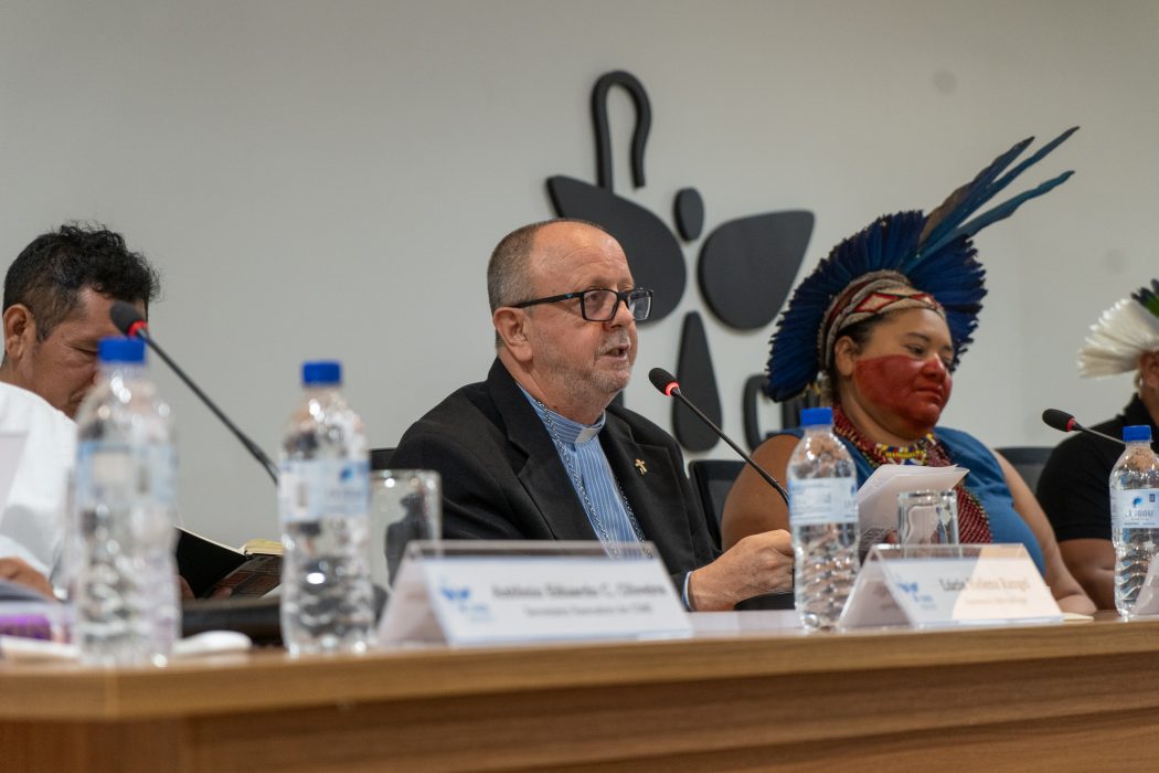 Lançamento do relatório Violência contra os Povos Indígenas no Brasil - 2022, do Cimi, realizado na sede da CNBB, em Brasília, no dia 26 de julho de 2023. Foto: Marina Oliveira/Cimi