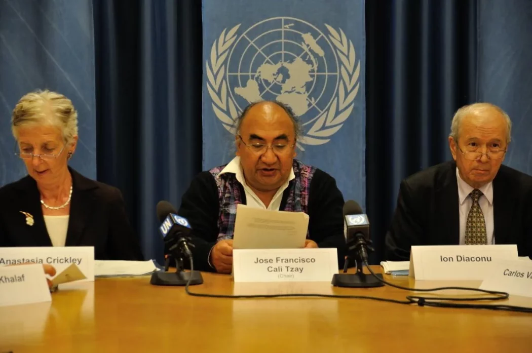 Relator especial da ONU sobre Direitos dos Povos Indígenas, José Francisco Calí Tzay. Foto: RIDH / Panorama Diplomático