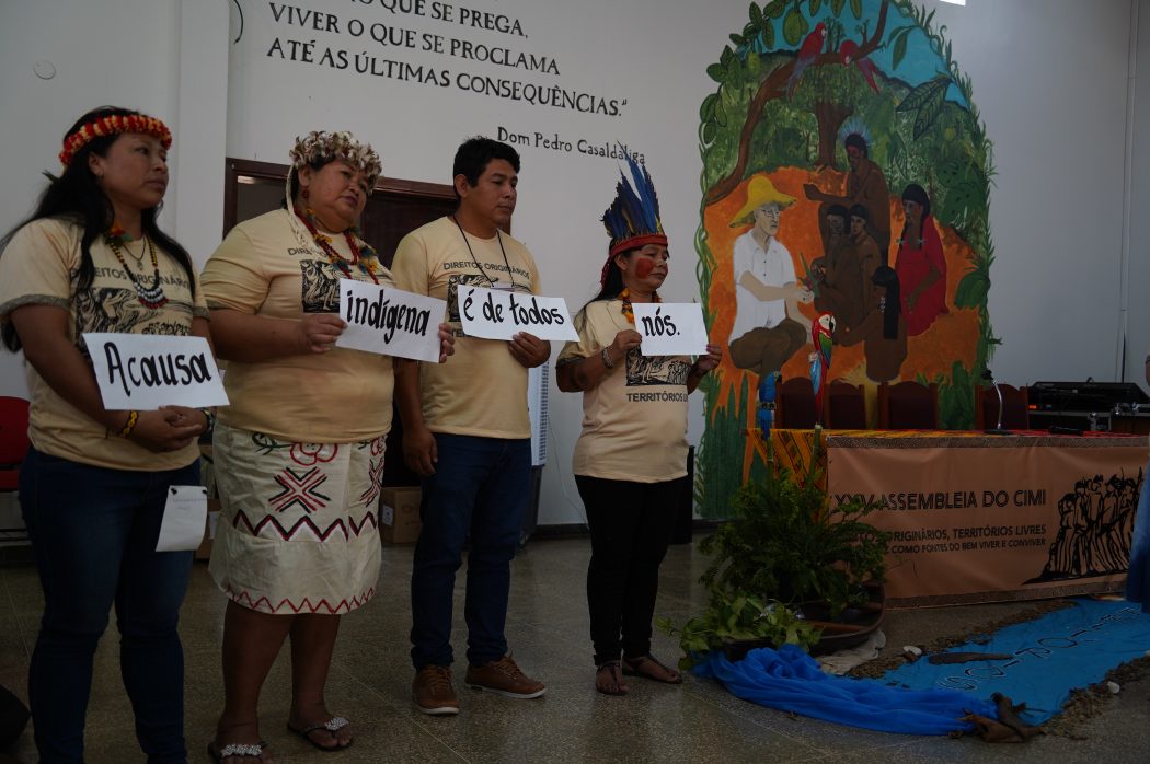 Lideranças indígenas na XXV Assembleia Geral do Cimi. Foto: Hellen Loures/Cimi