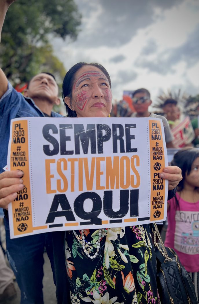 O julgamento do caso de repercussão geral sobre demarcação de terras indígenas foi retomado no dia 30 de agosto de 2023. Fotos: Hellen Loures/Cimi