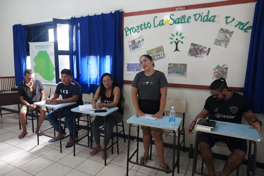 Missão solidária da Comissão Episcopal para Ecologia Integral e Mineração da Conferência Nacional dos Bispos do Brasil (CEEM-CNBB) junto ao Ka'apor, no Maranhão, em dezembro de 2023. Foto: Elitiel Guedes
