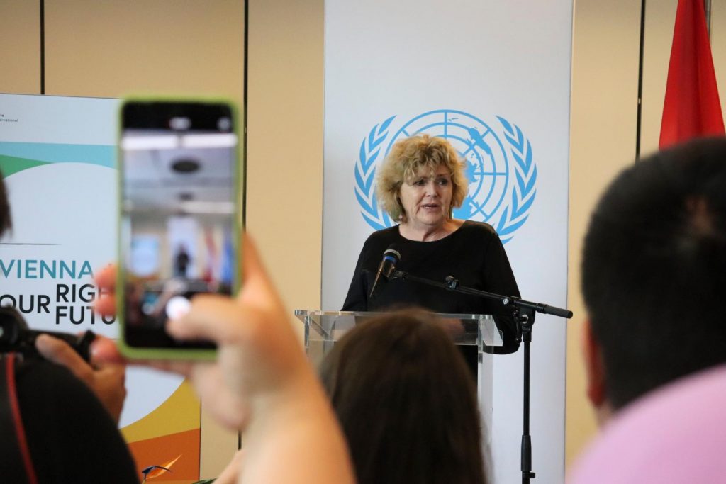 A Relatora Especial das Nações Unidas sobre a situação de pessoas Defensoras de Direitos Humanos, Mary Lawlor, cumpriu missão no Brasil entre os dias 8 e 19 de abril de 2024. Fonte: ONU