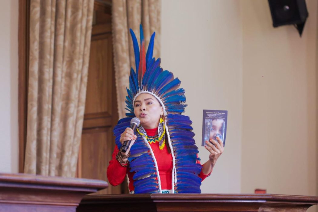 Milena Mura, coordenadora da Organização das Mulheres Indígenas Mura. Foto: Aleixo