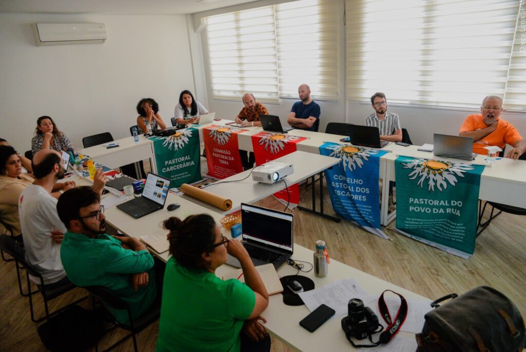 Comunicadores reunidos em Brasília, vivenciam partilhas para a Comunicação Sociotranformadora. Foto: Darcy Lima | SPM