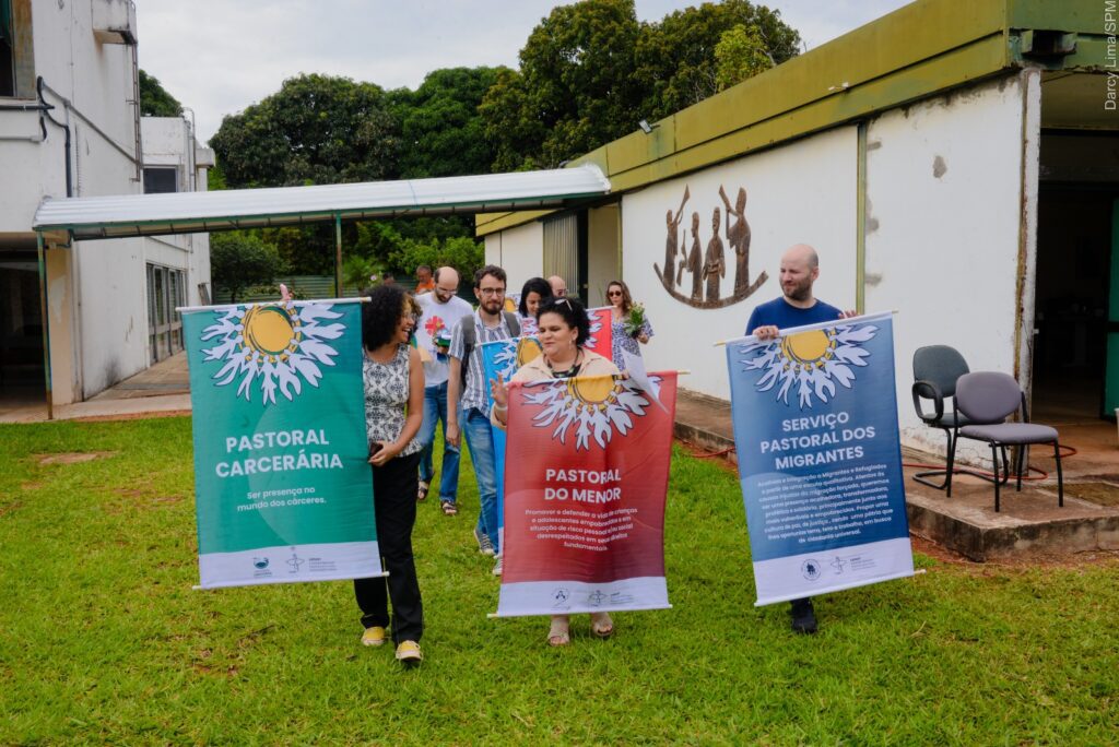 Comunicadores reunidos em Brasília, vivenciam partilhas para a Comunicação Sociotranformadora. Foto: Darcy Lima | SPM