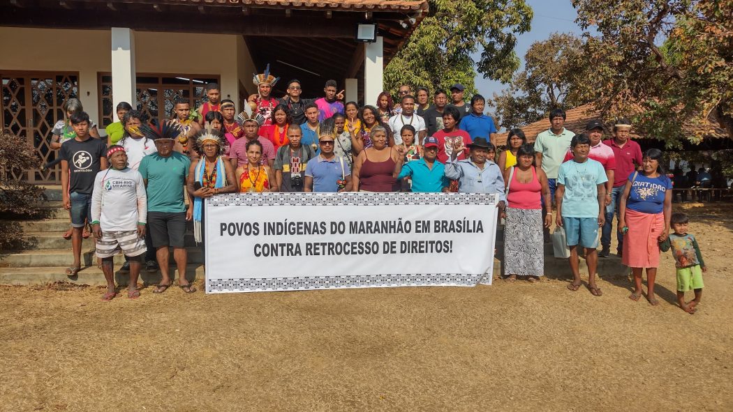 As lideranças relatam que já buscaram a instituição diversas vezes para cobrar o andamento nos processos administrativos de demarcação dos territórios, sem resposta efetiva. Foto: Jesica Carvalho | Cimi Regional Maranhão