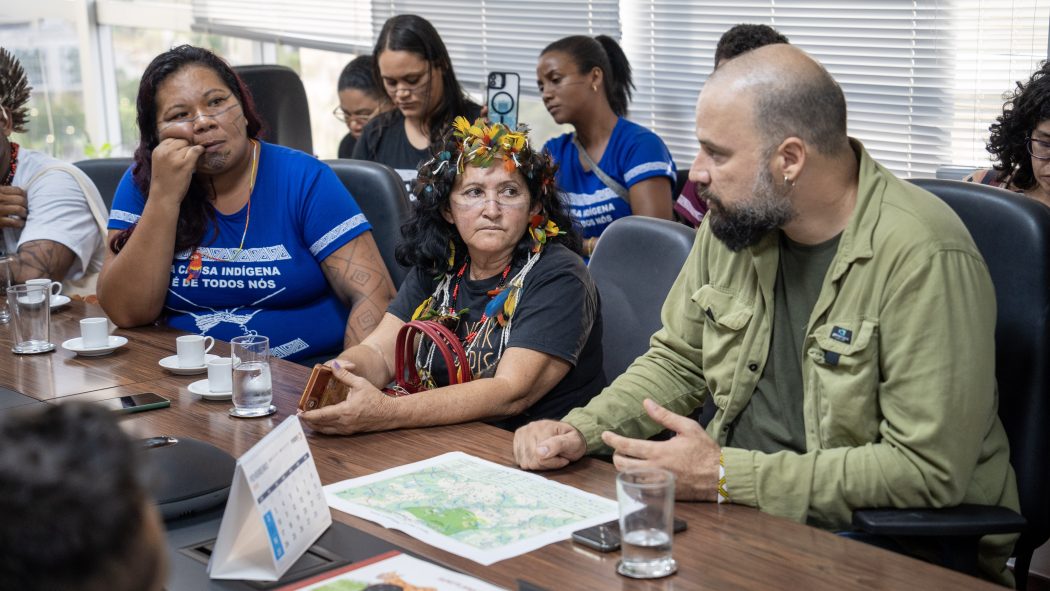 A delegação se reuniu com a presidente da Funai e sua equipe técnica para tratar sobre as demarcações dos territórios no Piauí. Foto: Adi Spezia | Cimi 
