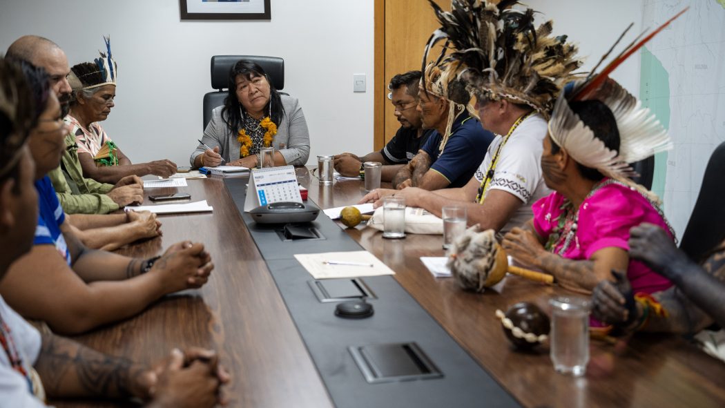 A delegação se reuniu com a presidente da Funai e sua equipe técnica para tratar sobre as demarcações dos territórios no Piauí. Foto: Adi Spezia | Cimi
