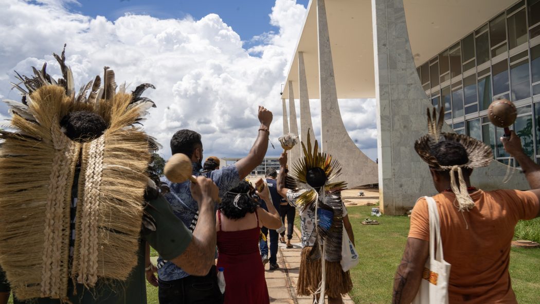 Pela demarcação de seus territórios e acesso às políticas públicas, indígenas do Piauí realizam incidência em Brasília. Foto: Adi Spezia | Cimi 