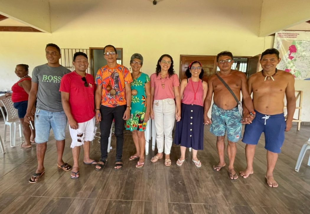 Formação Saberes Indígenas na aldeia Cajueiro Piraí, na Terra Indígena Taquaritiua, casa do povo Akroá Gamella, no Maranhão. Foto: Cruupyhre Akroá Gamella
