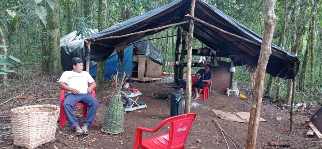 Retomada Kaingang do Bormann, em Chapecó (SC). Foto: Comunidade Kaingang
