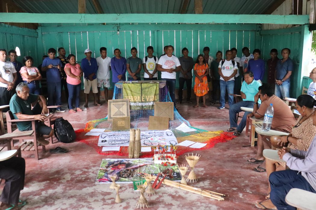Nos dias 6 e 7 de agosto de 2025, a Caravana de Direitos Humanos visitou a Terra Indígena Andirá-Marau, do povo Sateré Mawé. Foto: Acervo Paam/Jesuítas Brasil