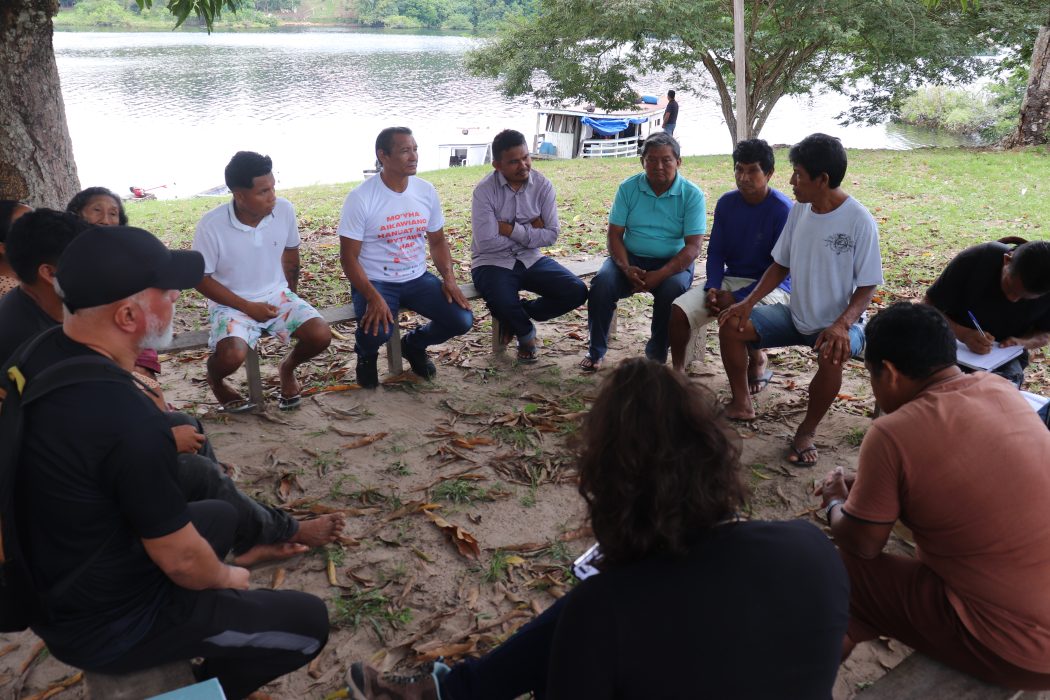 Nos dias 6 e 7 de agosto de 2025, a Caravana de Direitos Humanos visitou a Terra Indígena Andirá-Marau, do povo Sateré Mawé. Foto: Acervo Paam/Jesuítas Brasil