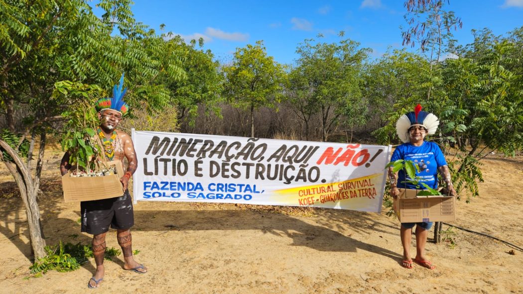 Ocupação da Fazenda Cristal pelos povos Pankararú e Pataxó, no Vale do Jequitinhonha. Foto: Comunidade Pankararú e Pataxó