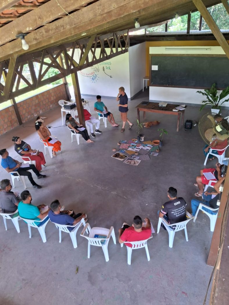 Oficina de Agroecologia e Economia Indígena, debate teórico. Foto: Hoadson Leonardo