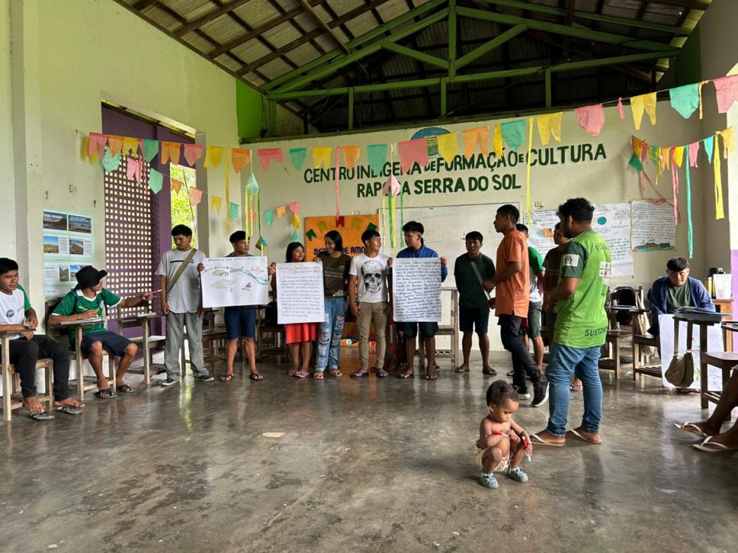 Turma em formação na Oficina de Agroecologia Surumu (RR). Foto: Gilmara Fernandes