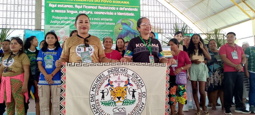 Mulheres na VI Assembleia do povo Kokama, em julho de 2025. Foto: Amikam