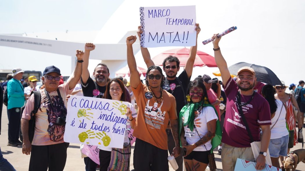 Ato contra a PEC da Blindagem, sem anistia para golpista. Foto: Tiago Miotto | Cimi