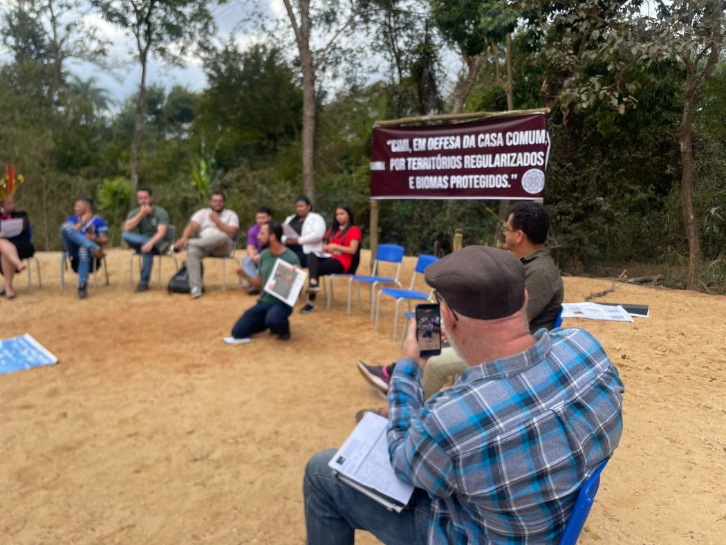 Seis anos após rompimento da barragem em Brumadinho, povos indígenas e quilombolas participaram de encontro formativo na Aldeia Nâo Xohâ – Sucupira, em São Joaquim de Bicas (MG). Foto: Rory Wesley/Cimi Regional Leste