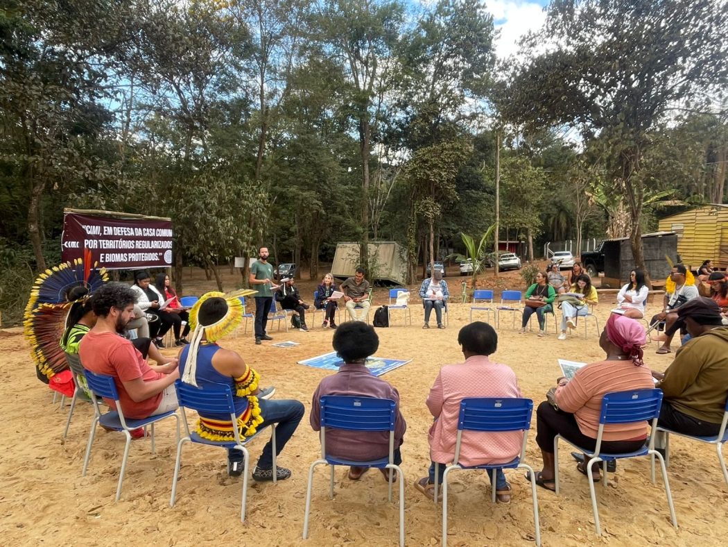 Seis anos após rompimento da barragem em Brumadinho, povos indígenas e quilombolas participaram de encontro formativo na Aldeia Nâo Xohâ – Sucupira, em São Joaquim de Bicas (MG). Foto: Rory Wesley/Cimi Regional Leste