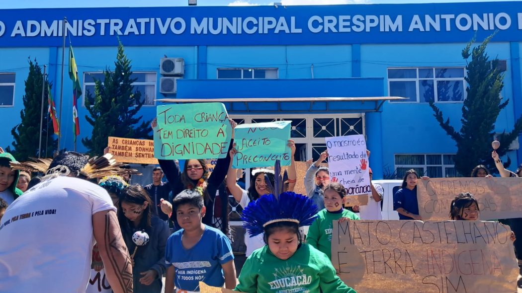O caso aconteceu no dia 10/10, durante uma atividade organizada pela prefeitura. Foto: Terra Indígena Mato Castelhano (RS)