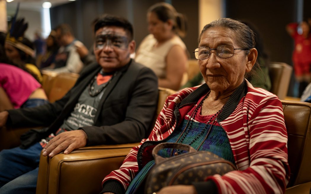 Indígenas do Mato Grosso durante sessão plenário no STF, em Brasília. Foto: Hellen Loures | Cimi