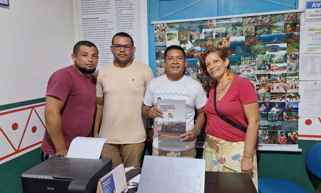 Cimi Regional Norte 1 entrega relatório e reforça denúncias de violações contra povos indígenas no Vale do Javari (MA). Foto: Cimi Regional Norte 1 | equipe Vale do Javari