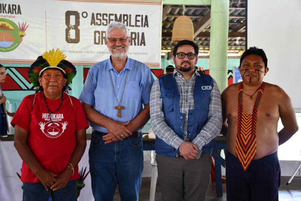 Participaram da assembleia, lideranças, associações indígenas e organizações sociais parceiras, além da Comissão Interamericana de Direitos Humanos (CIDH). Foto: Reprodução REPAM-Brasil.